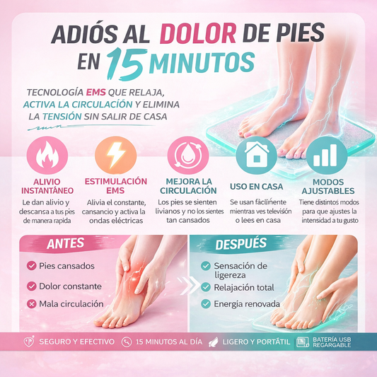 Alfombra EMS de Masaje Terapéutico para Pies Cansados