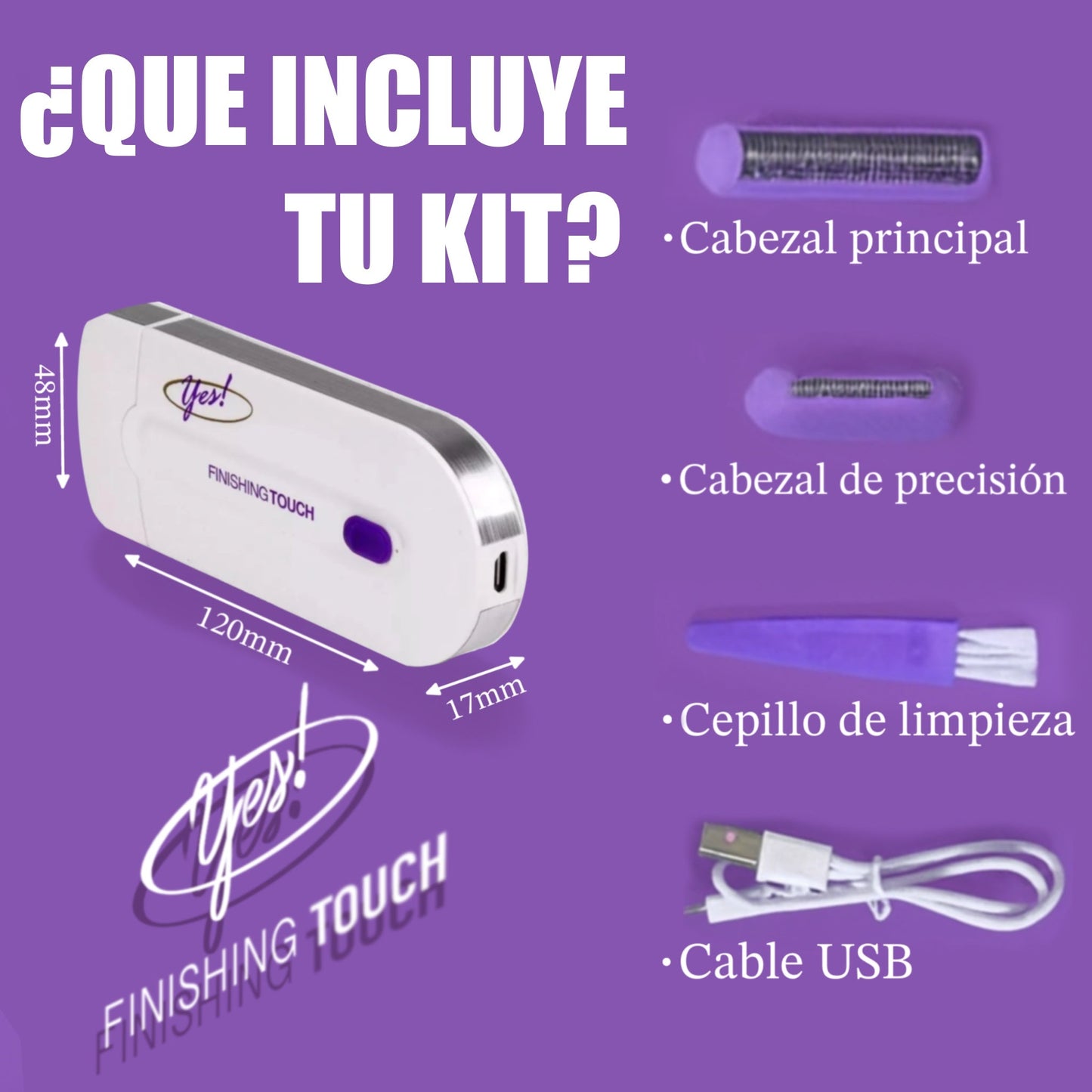 ADIÓS AL DOLOR CON LA DEPILADORA INALÁMBRICA "FINISHING TOUCH YES"